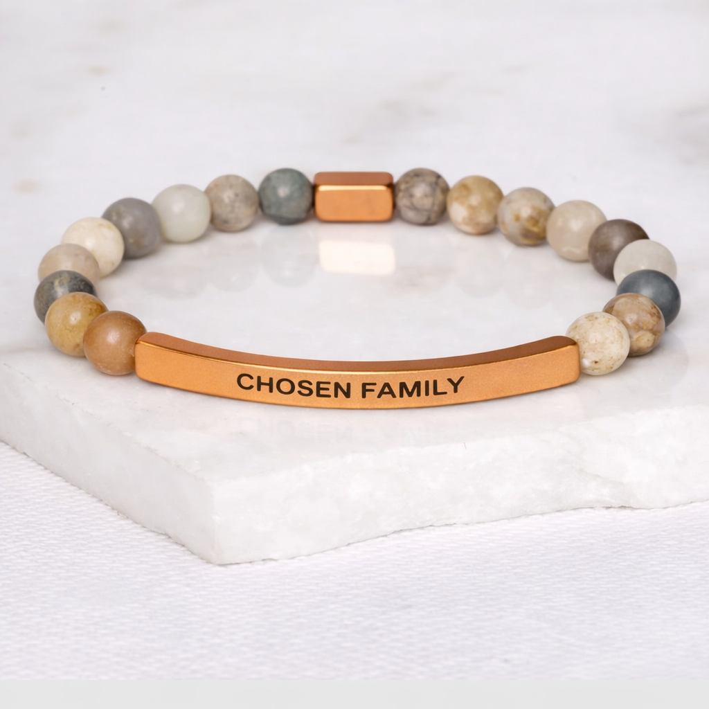 CHOSEN FAMILY Bamboo Agate Bracelet