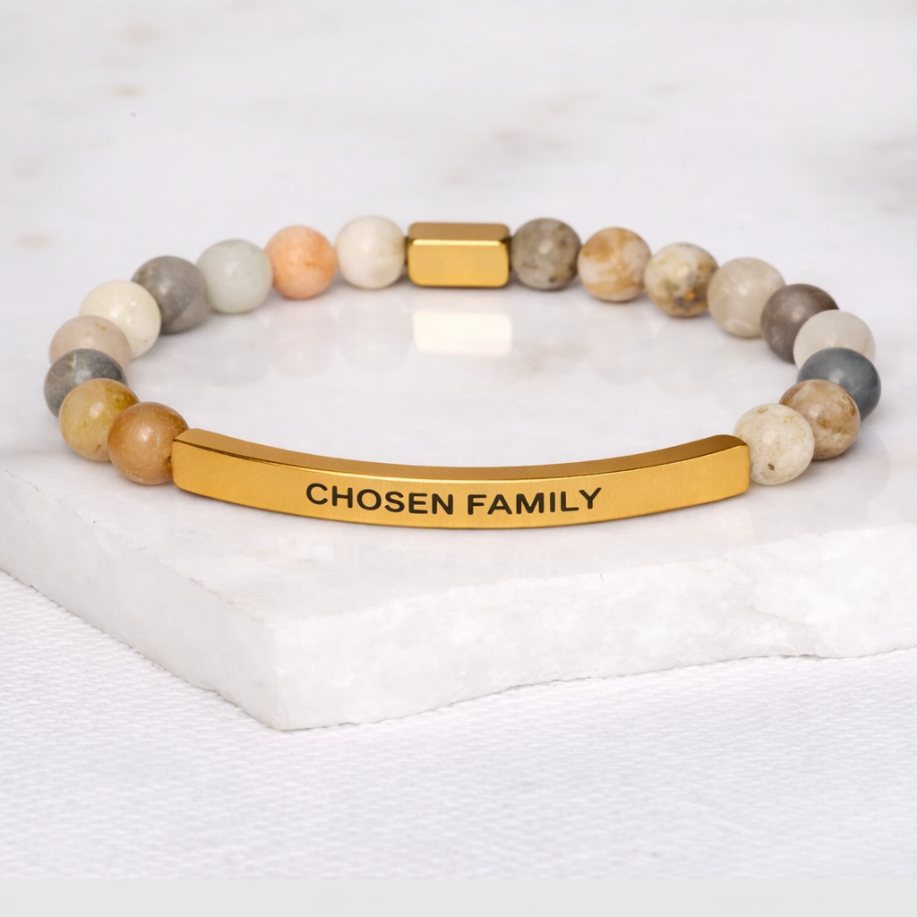 CHOSEN FAMILY Bamboo Agate Bracelet