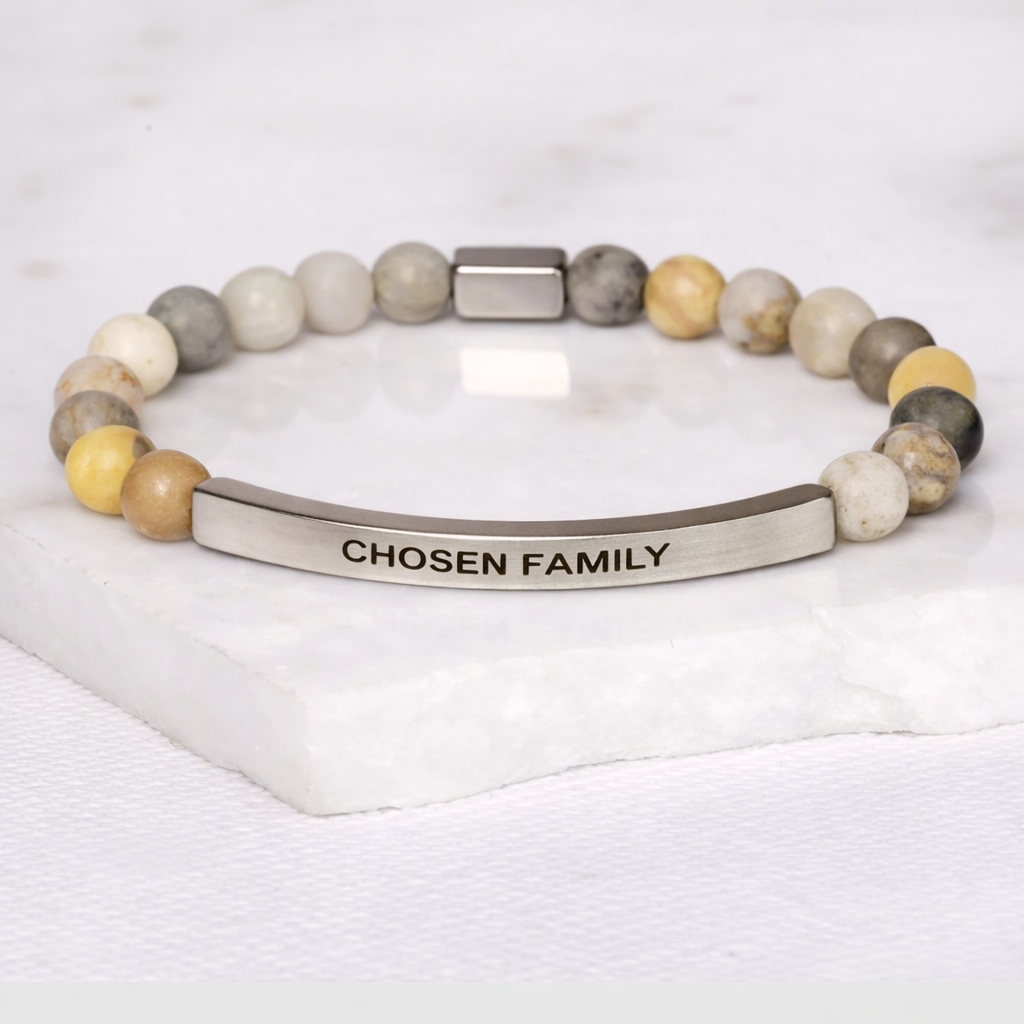 CHOSEN FAMILY Bamboo Agate Bracelet