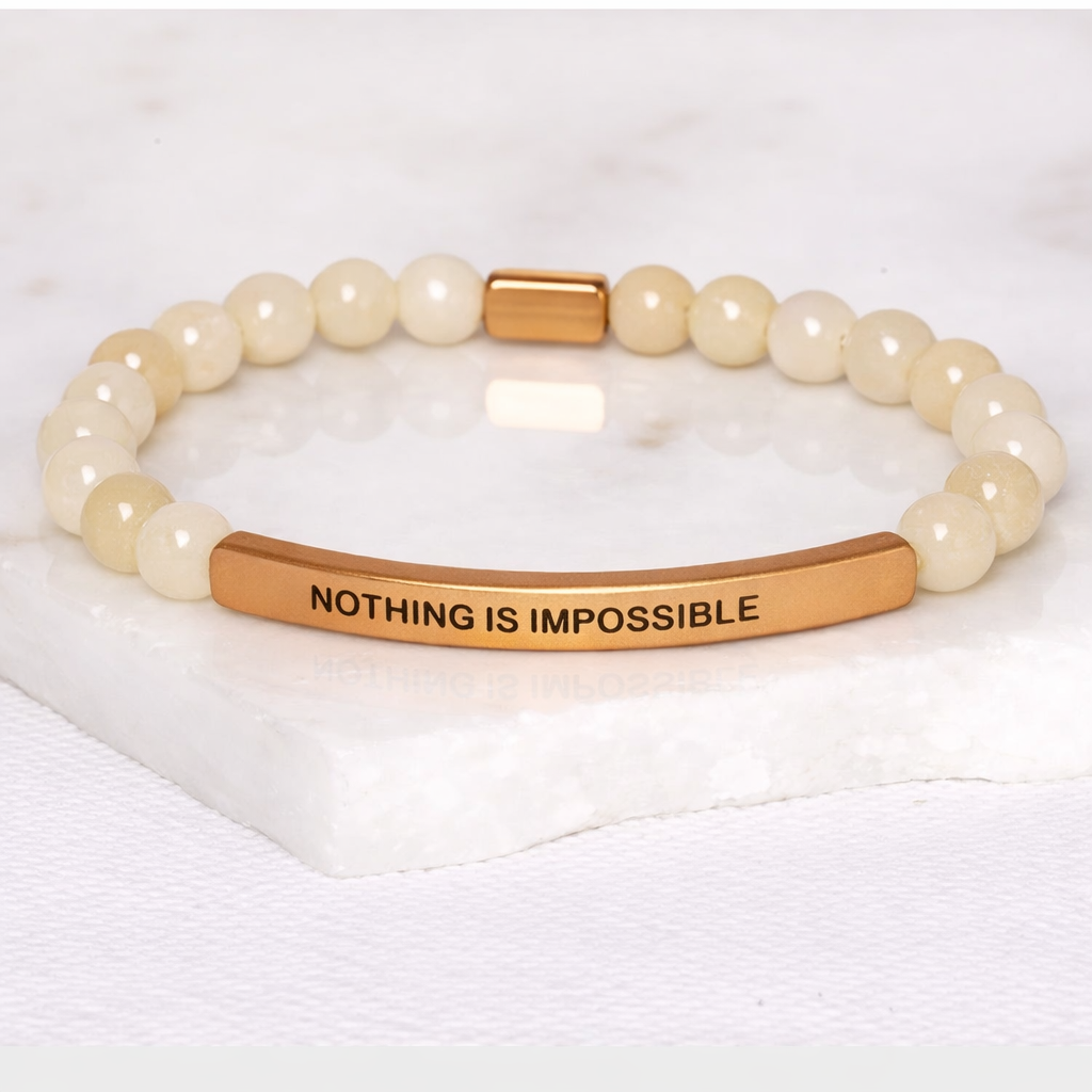 NOTHING IS IMPOSSIBLE Citrine Bracelet