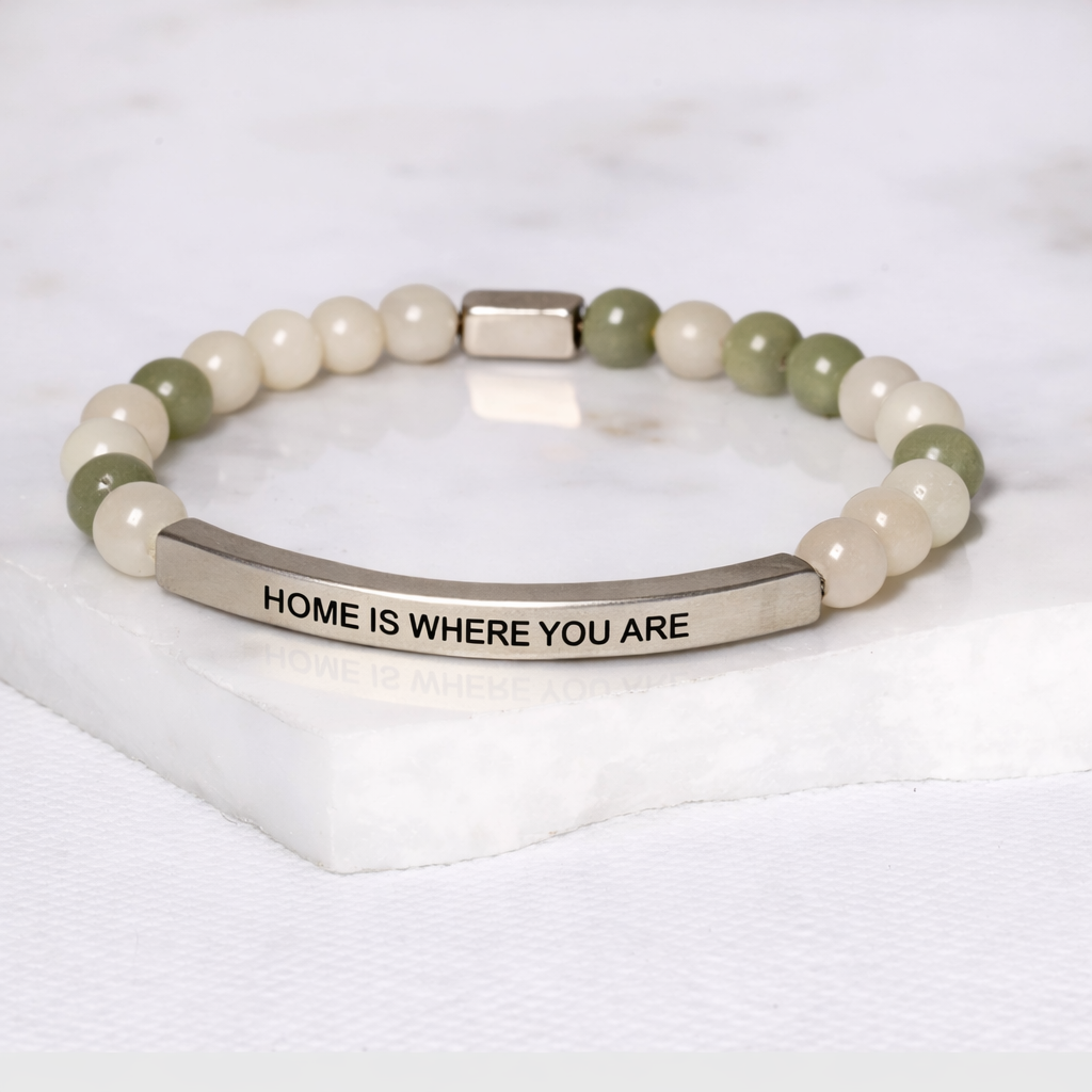 HOME IS WHERE YOU ARE Jade Bracelet Sweet Reminders