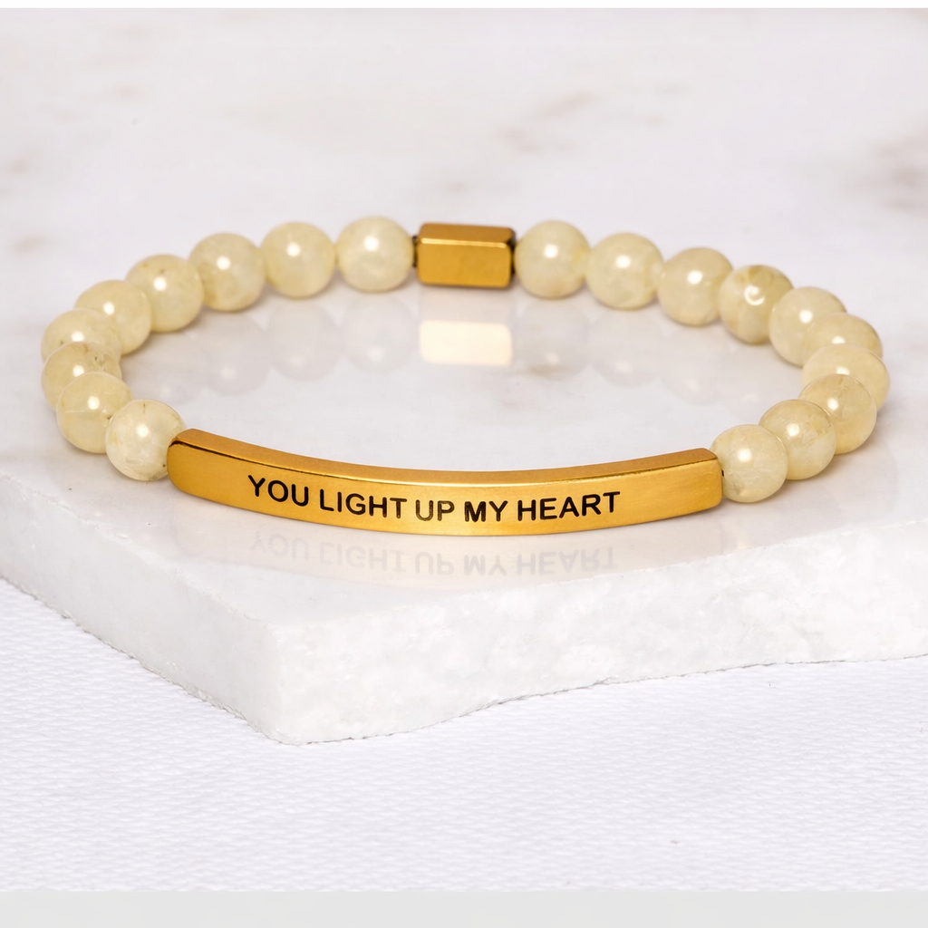 YOU LIGHT UP MY HEART - Citrine