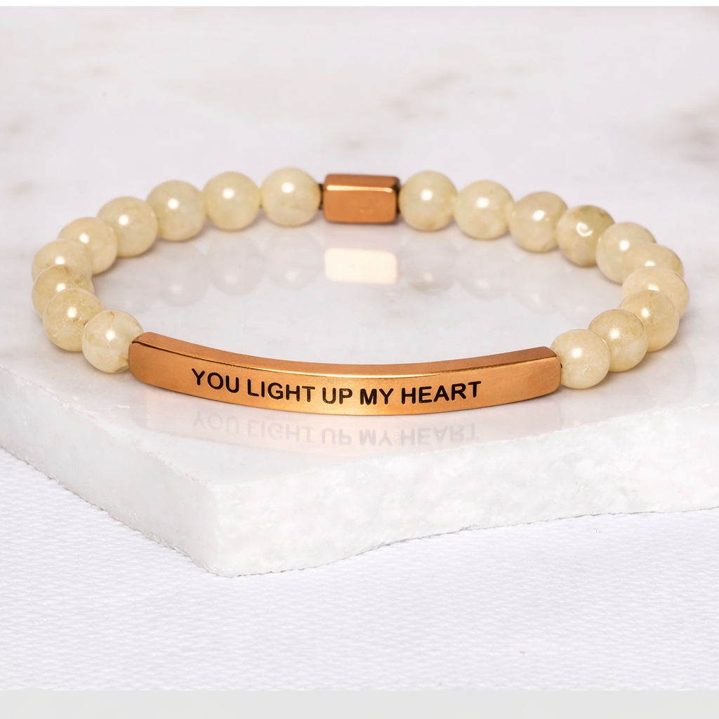 YOU LIGHT UP MY HEART Citrine Bracelet