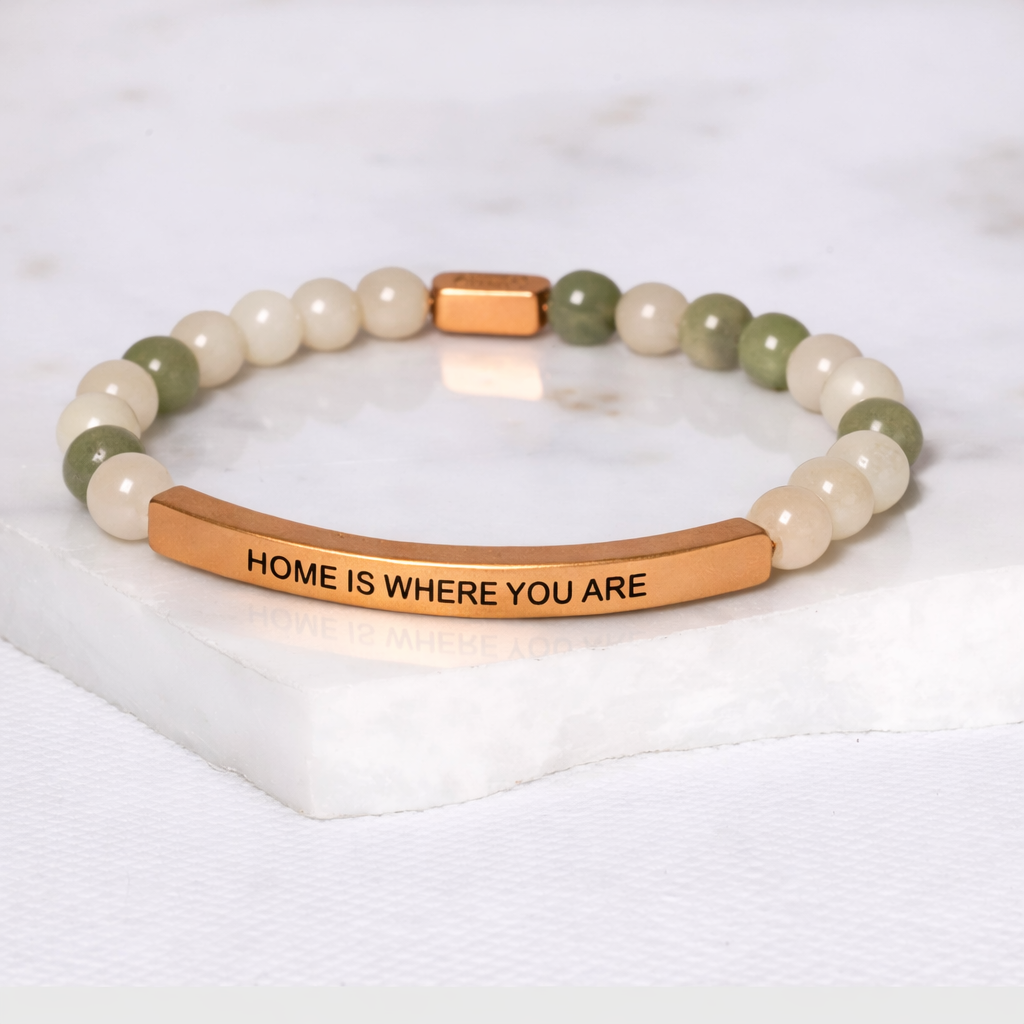 HOME IS WHERE YOU ARE Jade Bracelet Sweet Reminders